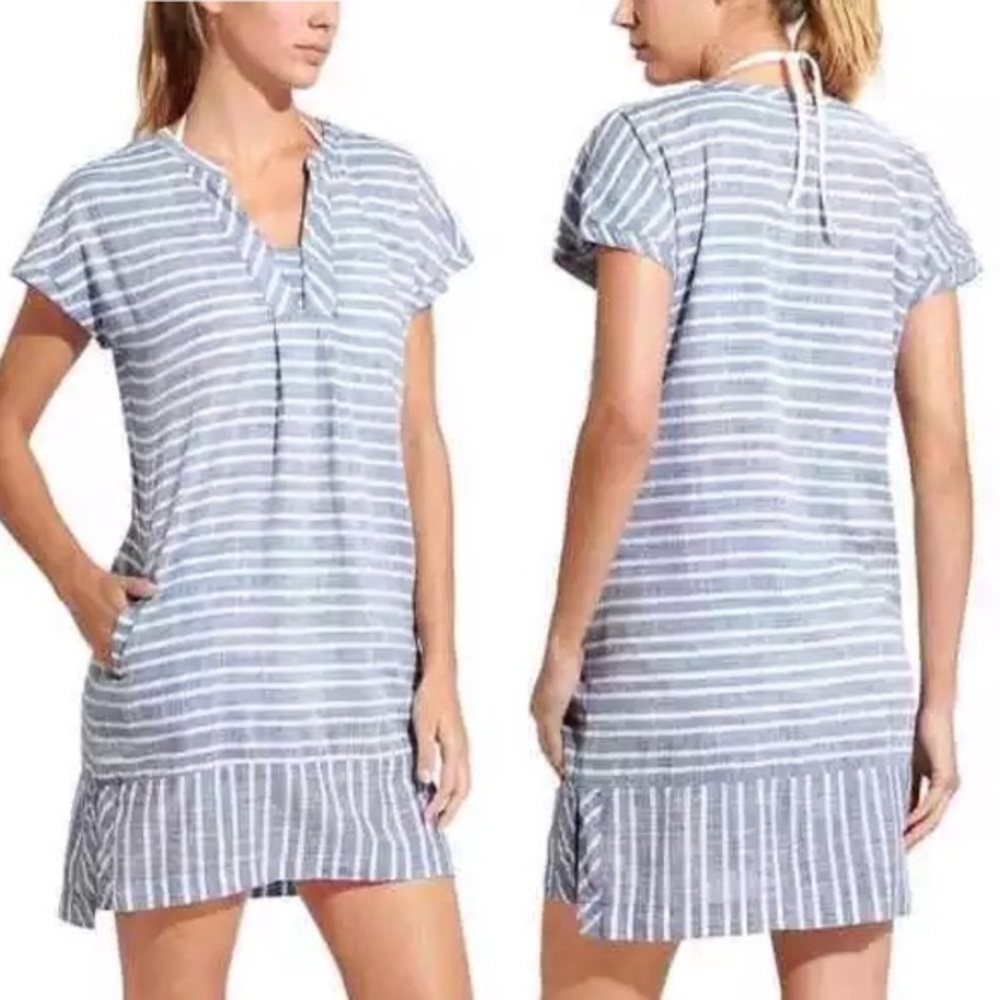 Athleta Stripe Barbados Dress EUC